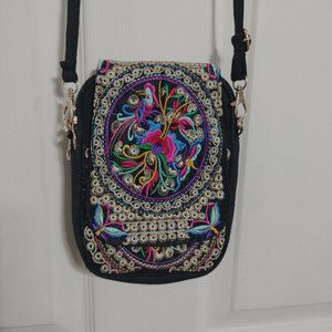 Ethnic embroidered cross body bag